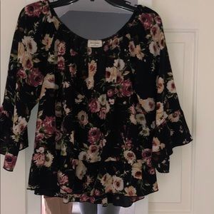 Floral off the shoulder blouse